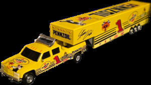 Steve Park #1 Pennzoil Looney Tunes 2001 Dually Trailer 1:64 Signed Action